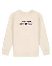 Biscuit Club Embroidered Organic Cotton Childrens Sweatshirt