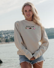 Biscuit Club Embroidered Organic Cotton Sweatshirt