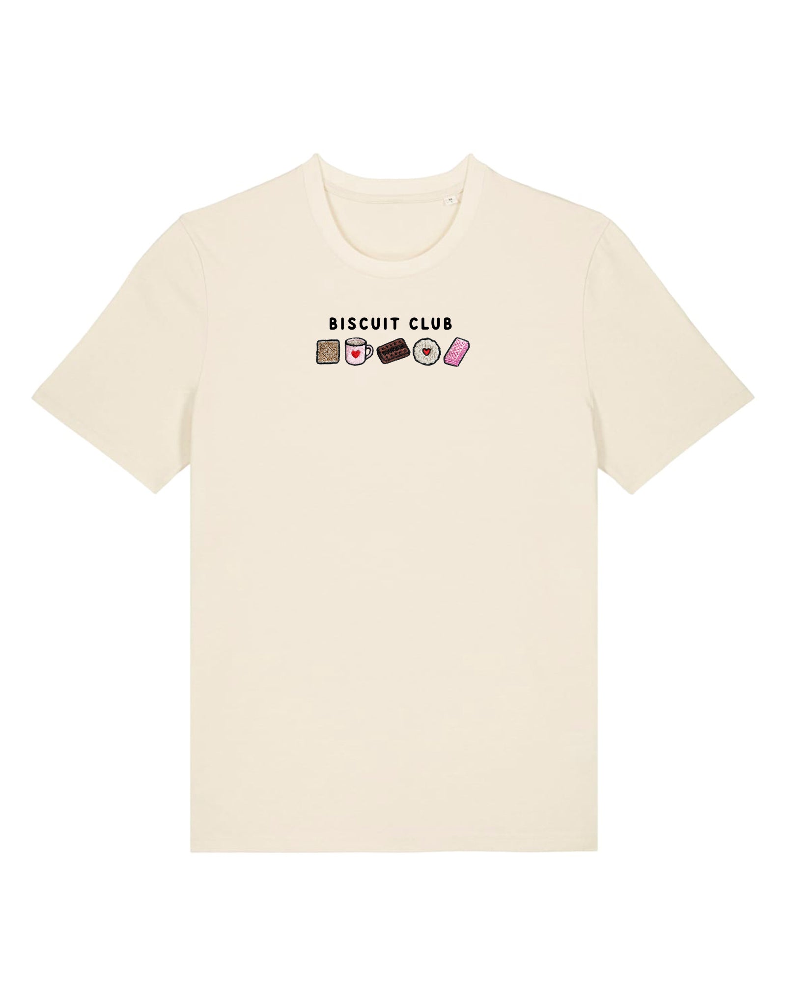 Biscuit Club Embroidered Organic Cotton T-Shirt