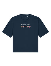 Biscuit Club Embroidered Boxy Organic Cotton Tee