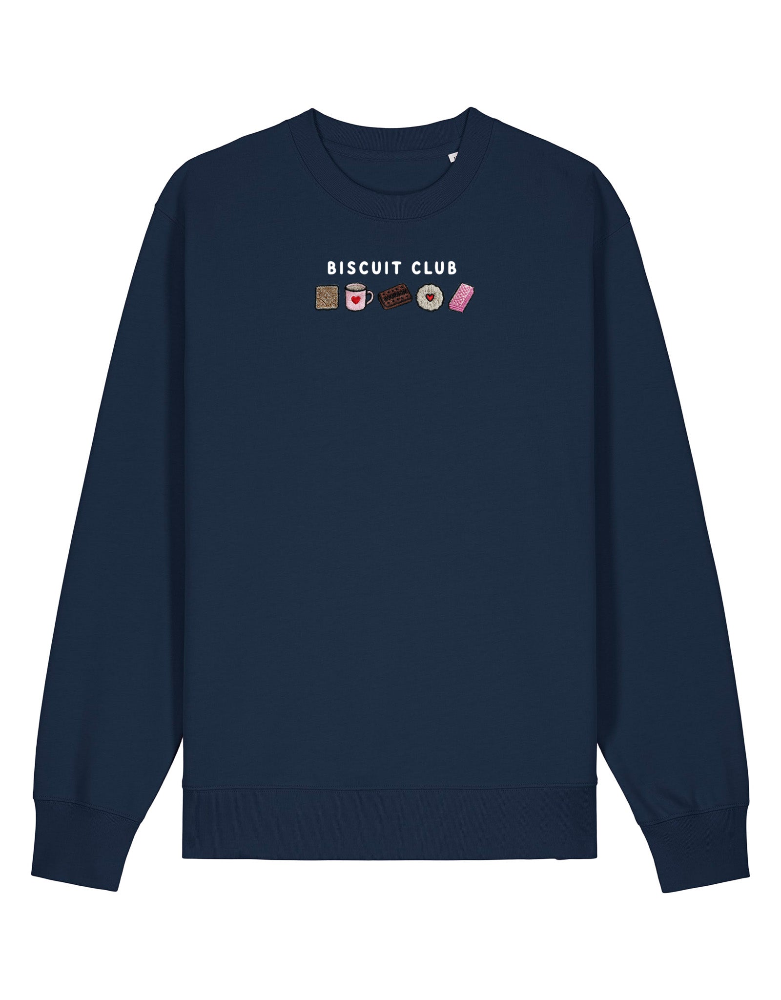 Biscuit Club Embroidered Organic Cotton Sweatshirt