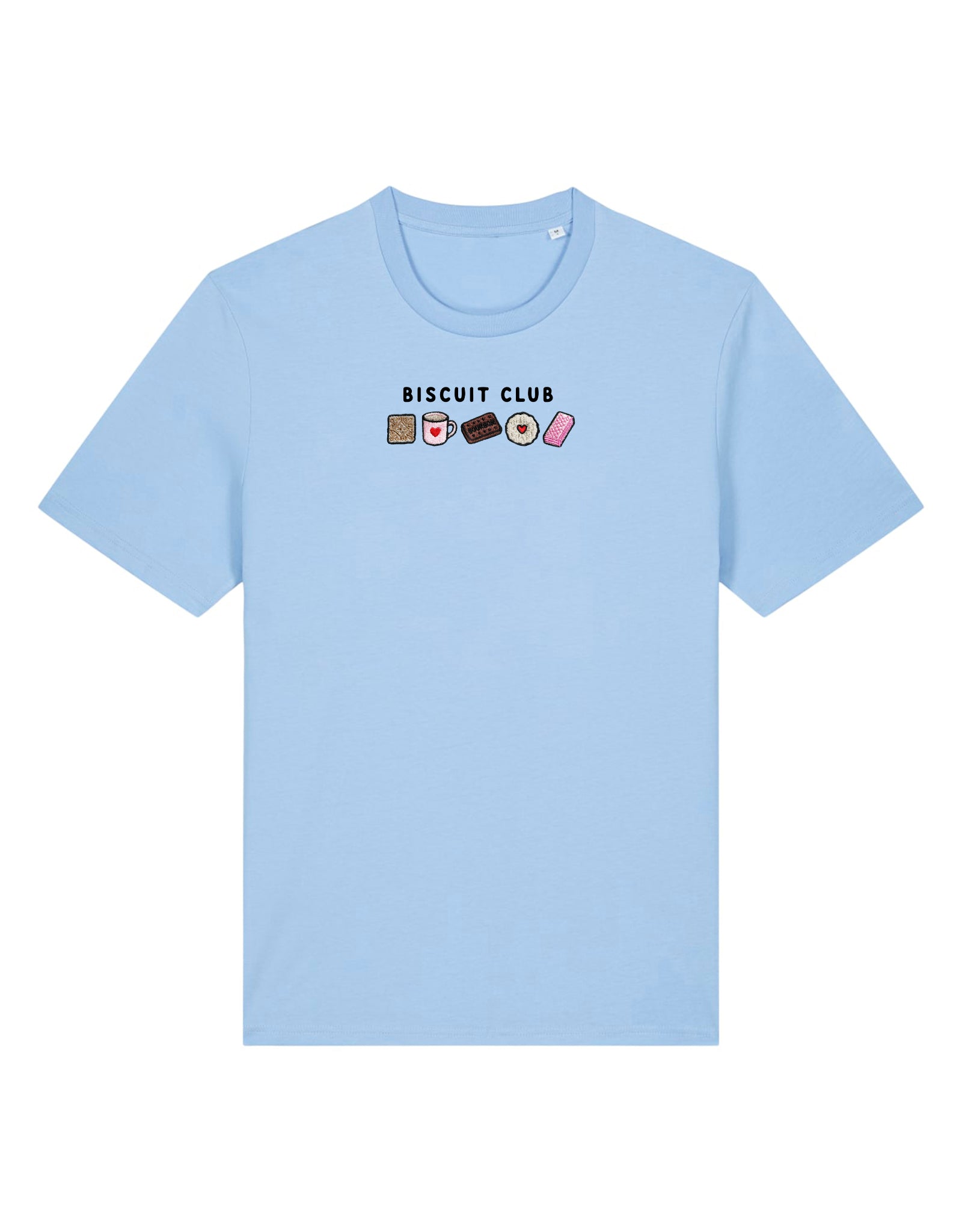 Biscuit Club Embroidered Organic Cotton T-Shirt