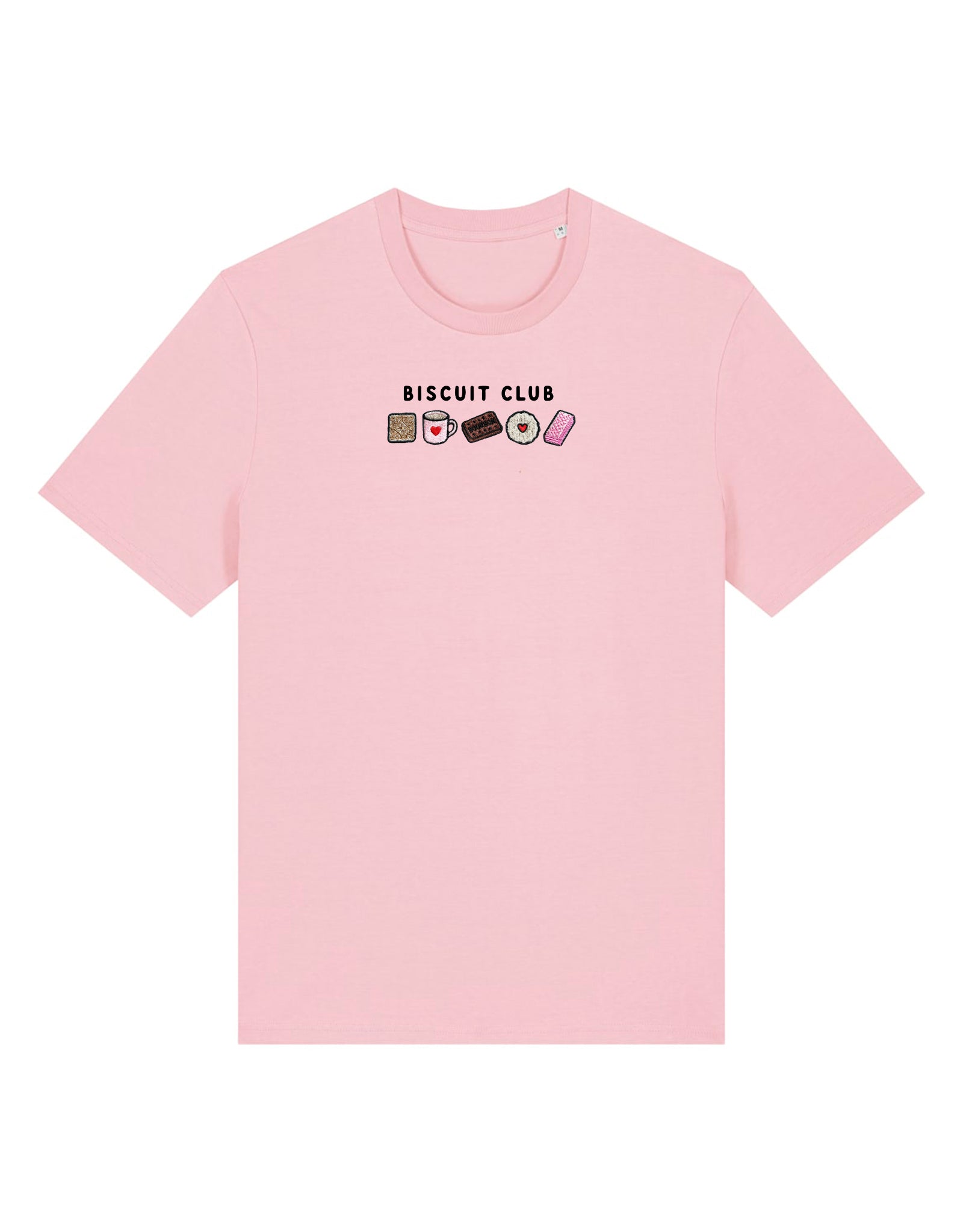 Biscuit Club Embroidered Organic Cotton T-Shirt