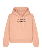 Biscuit Club Embroidered Boxy Organic Cotton Hoodie