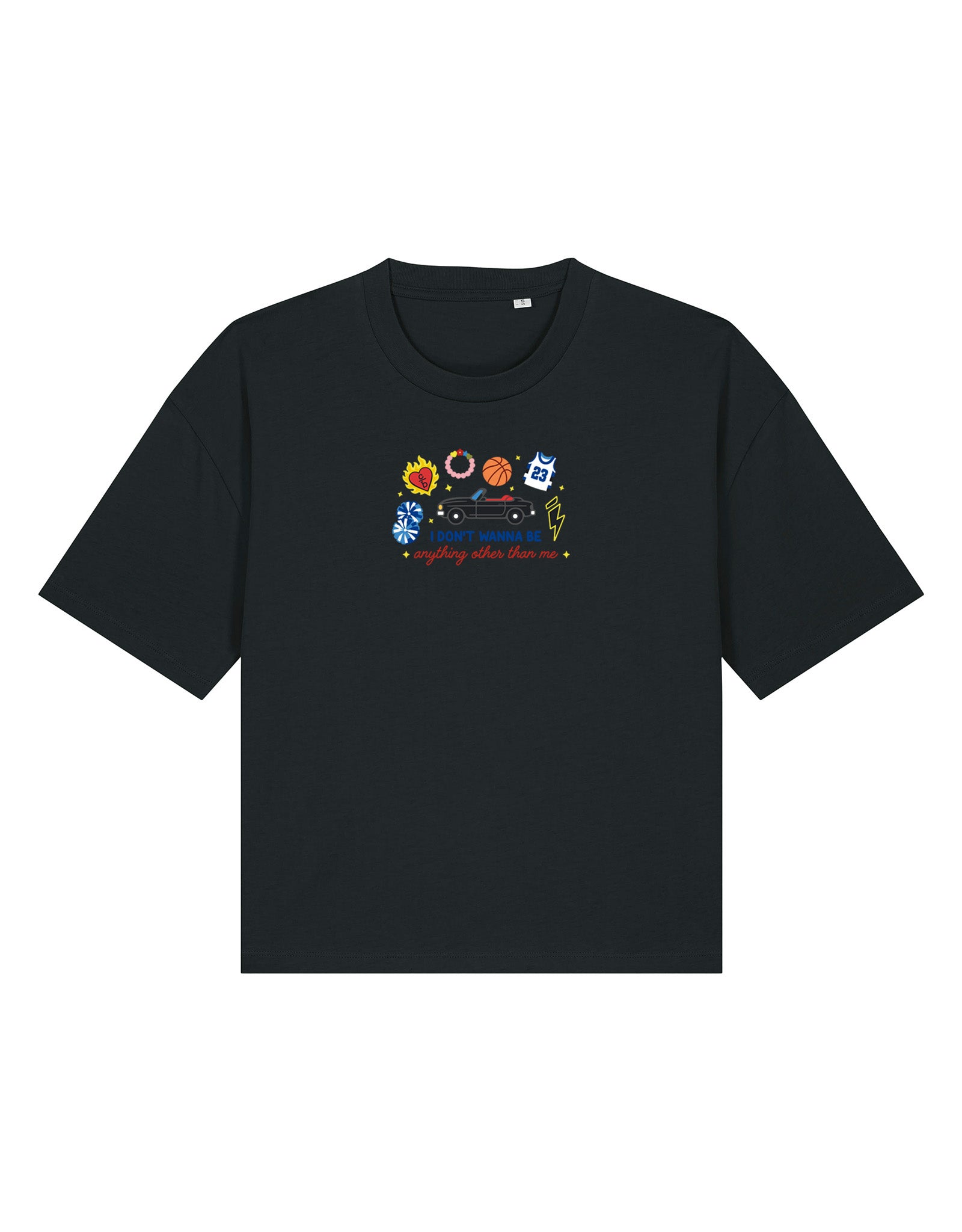 Tree Hill Embroidered Boxy Organic Cotton Tee