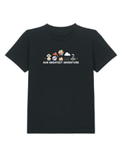 Up Embroidered Organic Cotton Childrens T-Shirt