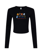 Tree Hill Embroidered Micro Rib Long Sleeved Tee