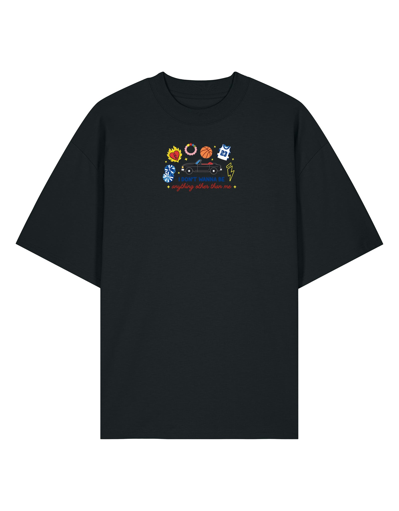 Tree Hill Embroidered Oversized Organic Cotton Tee