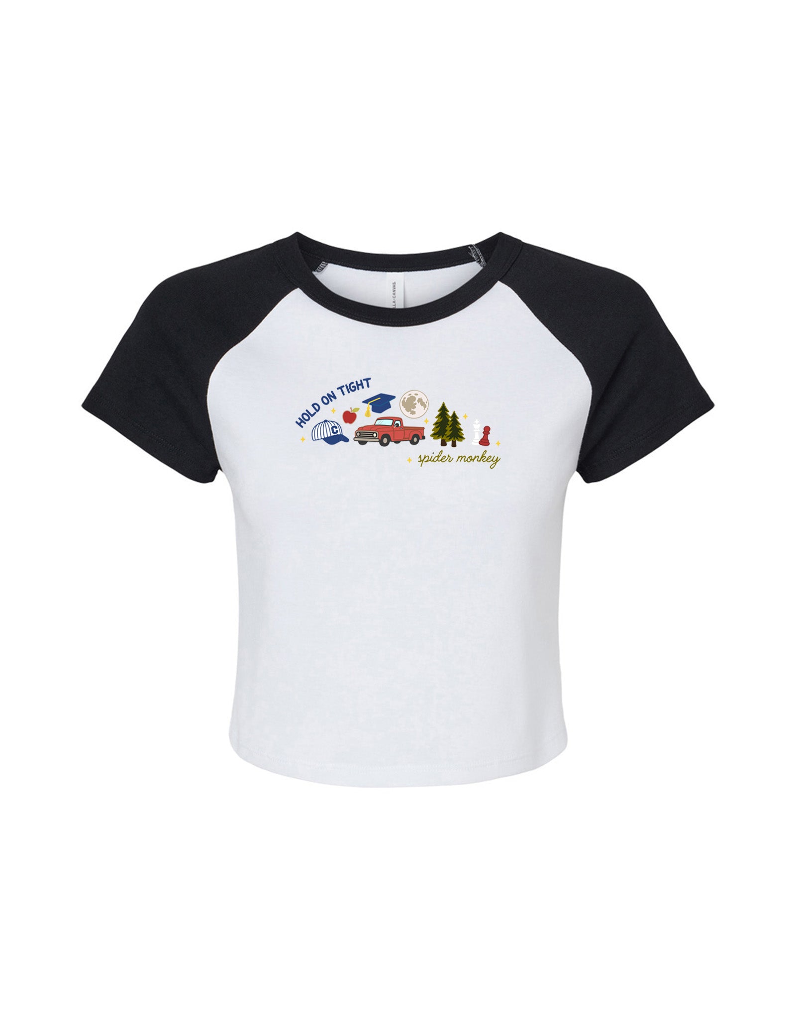 Forks Embroidered Micro Rib Baby Tee