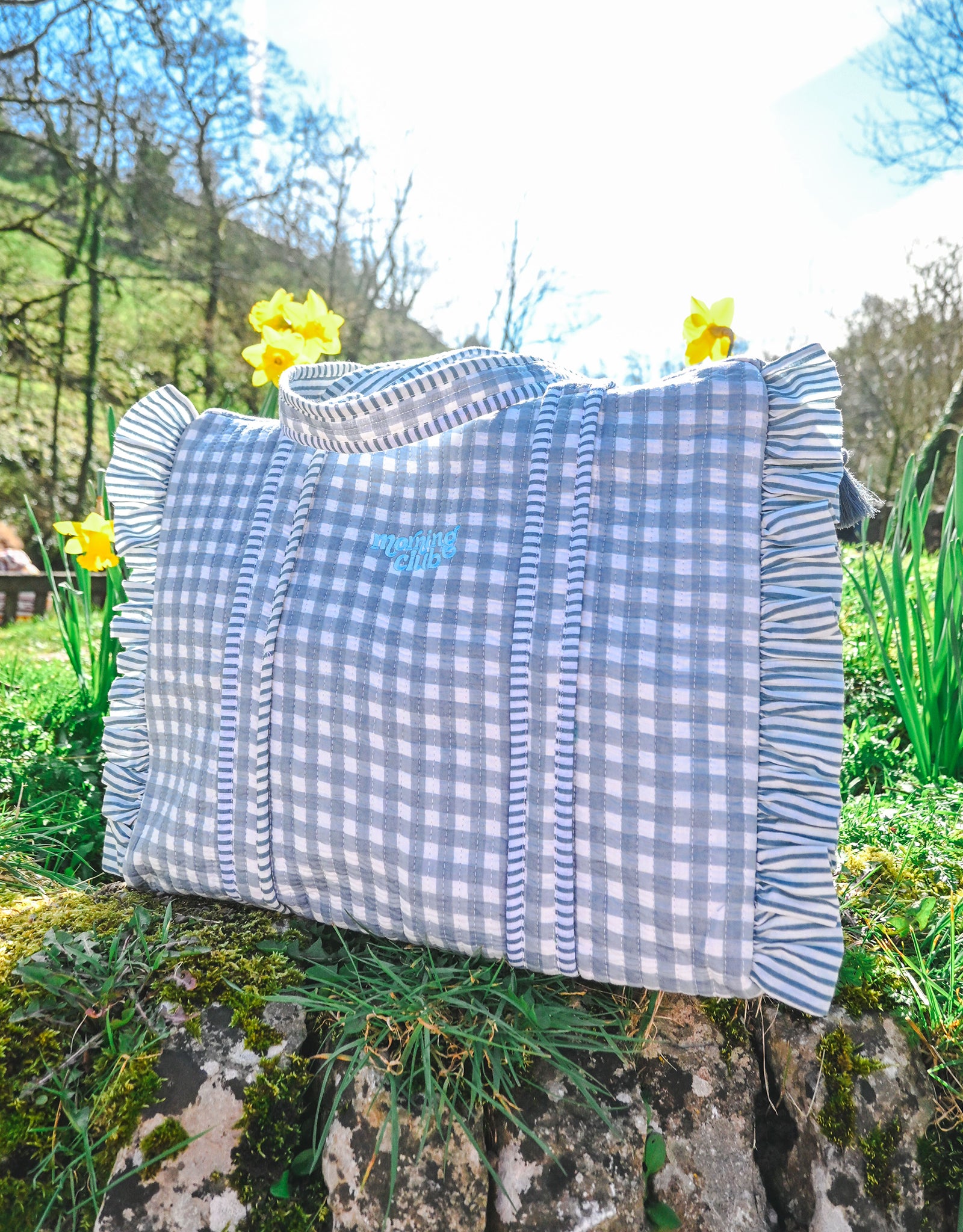 Essentials Quilted Frill Tote Bag
