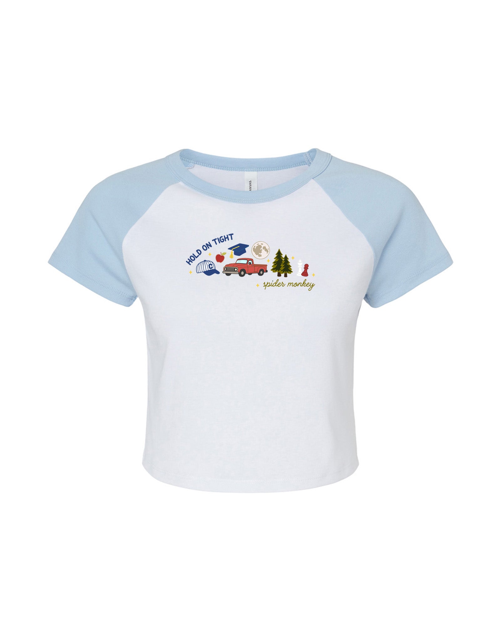 Forks Embroidered Micro Rib Baby Tee
