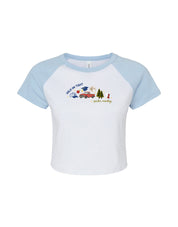 Forks Embroidered Micro Rib Baby Tee
