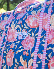 Essentials Quilted Frill Tote Bag