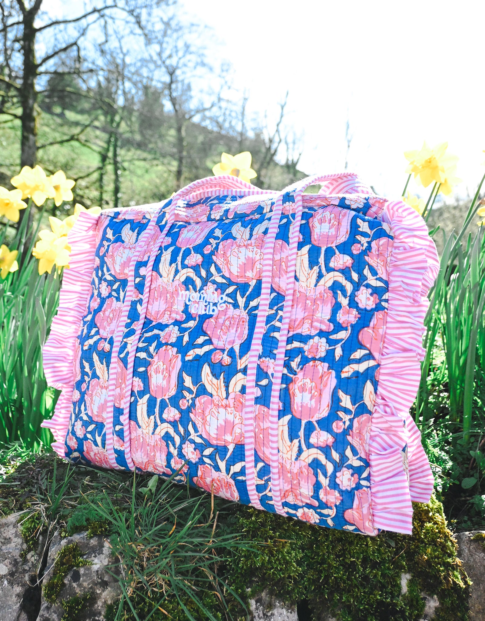 Essentials Quilted Frill Tote Bag