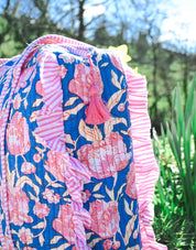Essentials Quilted Frill Tote Bag