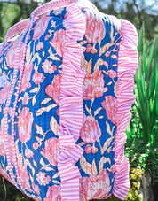 Essentials Quilted Frill Tote Bag