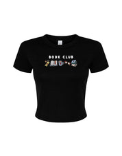 FREE BOOK: Book Club Embroidered Micro Rib Baby Tee