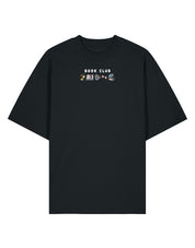 FREE BOOK: Book Club Embroidered Oversized Organic Cotton Tee