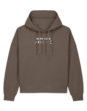 FREE BOOK: Book Club Embroidered Boxy Organic Cotton Hoodie