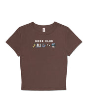 FREE BOOK: Book Club Embroidered Micro Rib Baby Tee