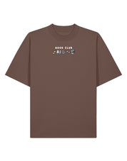 FREE BOOK: Book Club Embroidered Oversized Organic Cotton Tee
