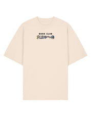 FREE BOOK: Book Club Embroidered Oversized Organic Cotton Tee