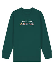 FREE BOOK: Book Club Embroidered Organic Cotton Childrens Sweatshirt