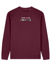 FREE BOOK: Book Club Embroidered Organic Cotton Sweatshirt