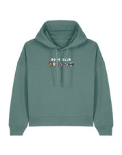 FREE BOOK: Book Club Embroidered Boxy Organic Cotton Hoodie