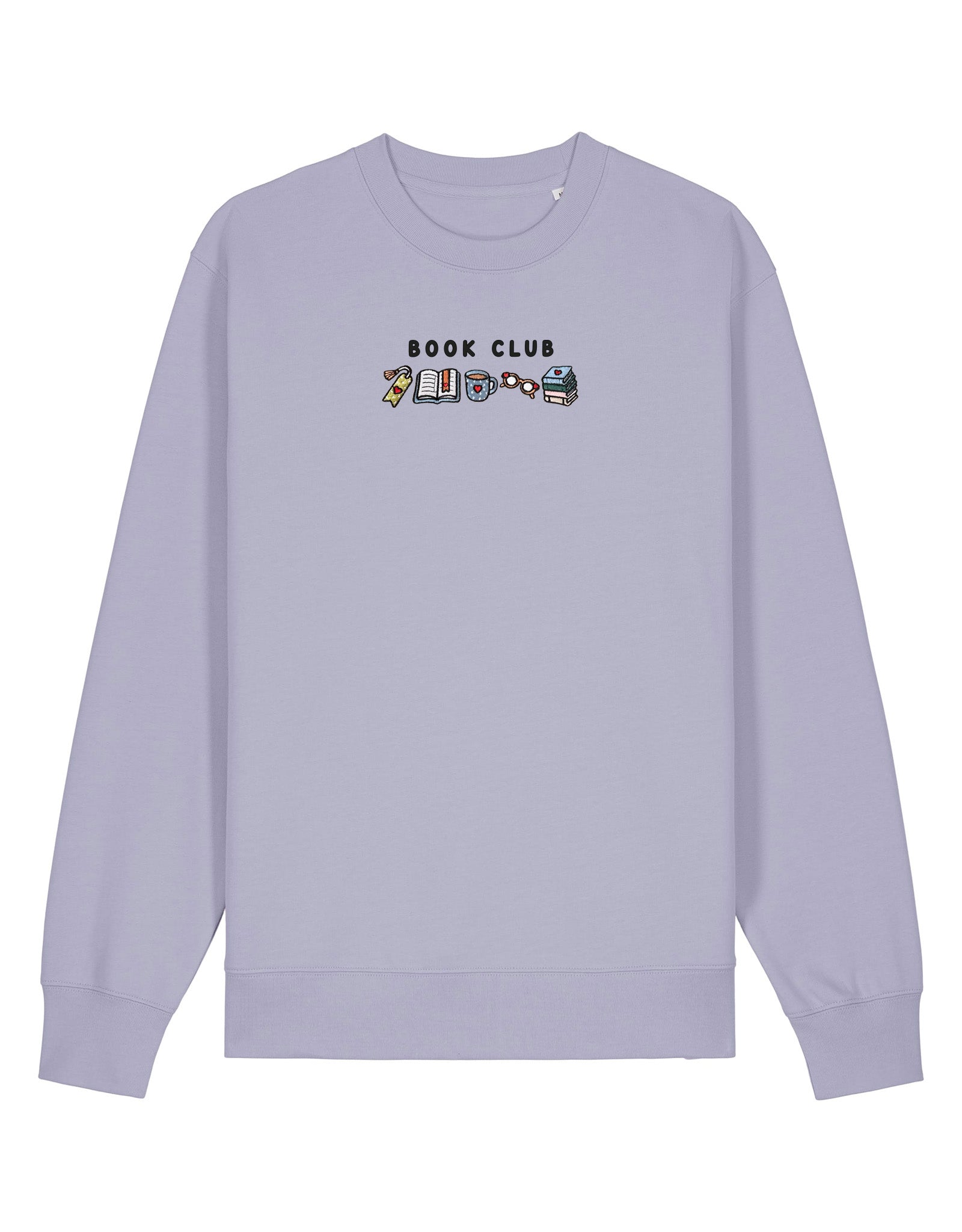 FREE BOOK: Book Club Embroidered Organic Cotton Sweatshirt