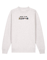 FREE BOOK: Book Club Embroidered Organic Cotton Sweatshirt