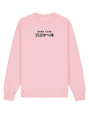 FREE BOOK: Book Club Embroidered Organic Cotton Sweatshirt