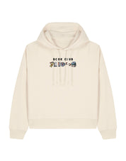 FREE BOOK: Book Club Embroidered Boxy Organic Cotton Hoodie