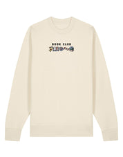 FREE BOOK: Book Club Embroidered Organic Cotton Sweatshirt