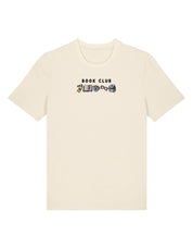 FREE BOOK: Book Club Embroidered Organic Cotton T-Shirt