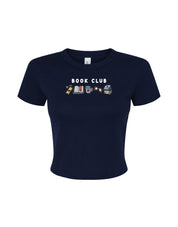FREE BOOK: Book Club Embroidered Micro Rib Baby Tee