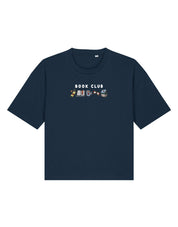 FREE BOOK: Book Club Embroidered Boxy Organic Cotton Tee