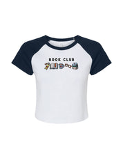 FREE BOOK: Book Club Embroidered Micro Rib Raglan Baby Tee