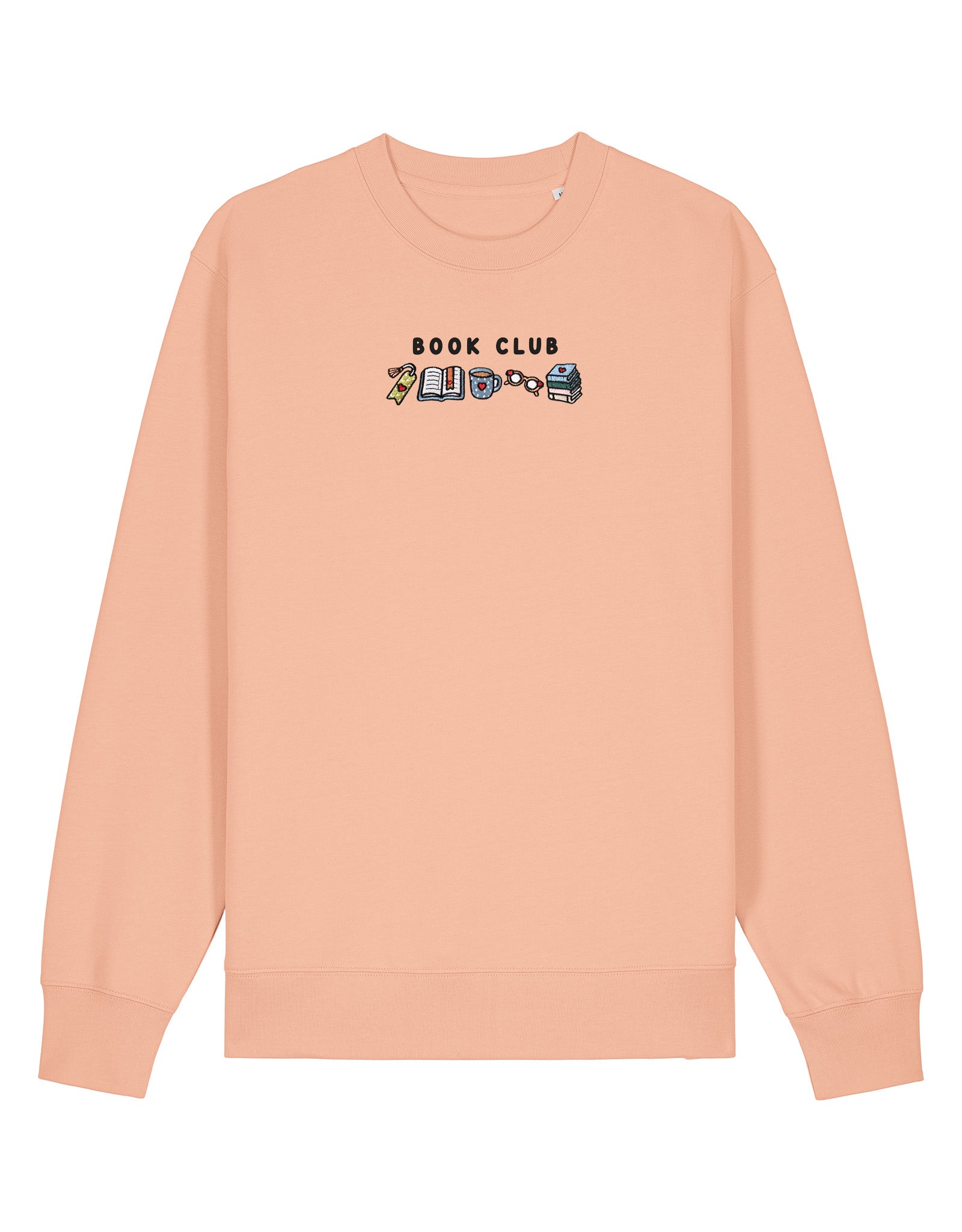 FREE BOOK: Book Club Embroidered Organic Cotton Sweatshirt