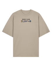 FREE BOOK: Book Club Embroidered Oversized Organic Cotton Tee