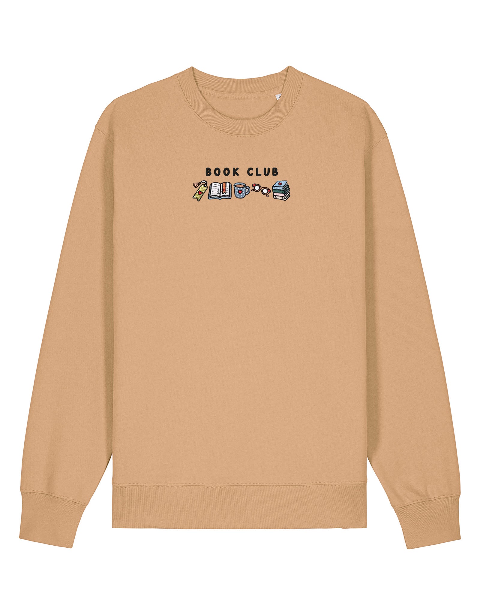 FREE BOOK: Book Club Embroidered Organic Cotton Sweatshirt