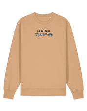 FREE BOOK: Book Club Embroidered Organic Cotton Sweatshirt