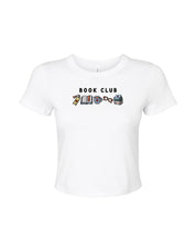FREE BOOK: Book Club Embroidered Micro Rib Baby Tee