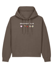 Breakfast Club Embroidered Boxy Organic Cotton Hoodie