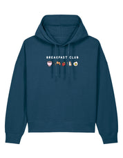 Breakfast Club Embroidered Boxy Organic Cotton Hoodie