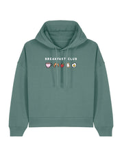 Breakfast Club Embroidered Boxy Organic Cotton Hoodie