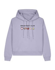 Breakfast Club Embroidered Boxy Organic Cotton Hoodie