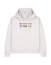 Breakfast Club Embroidered Boxy Organic Cotton Hoodie