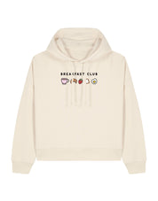 Breakfast Club Embroidered Boxy Organic Cotton Hoodie