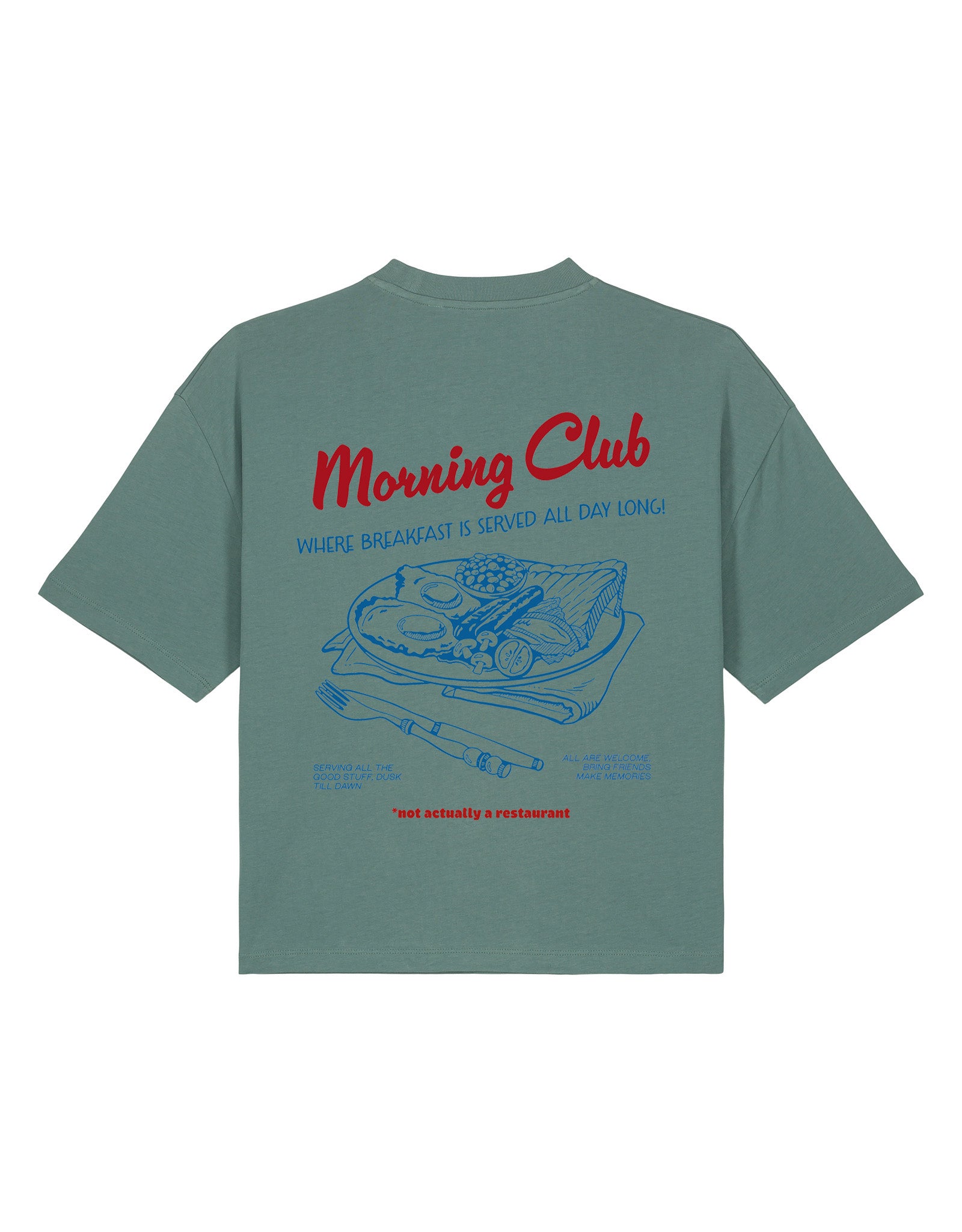 Breakfast Fry-Up Boxy Organic Cotton Tee